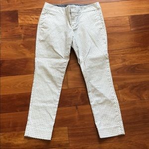 Banana republic polka dot and diamond design pants
